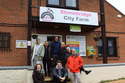 Getting stuck in and making a difference: Futures Engagement Team visits Stonebridge City Farm